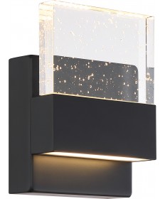 Nuvo Lighting 62/1511 Ellusion LED Small Wall Sconce 15W Matte Black