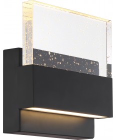 Nuvo Lighting 62/1512 Ellusion LED Medium Wall Sconce 15W Matte Black