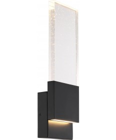 Nuvo Lighting 62/1513 Ellusion LED Large Wall Sconce 13W Matte Black