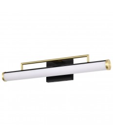 Nuvo Lighting 62/1538 Solano Medium Vanity LED Black and Brushed Brass