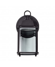 Nuvo Lighting 62/1571 8 Watt 3000K LED Cube Lantern Black Finish Clear