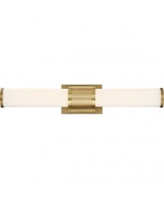 Nuvo Lighting 62/1602 Caper LED Vanity Brushed Brass with Frosted Lens