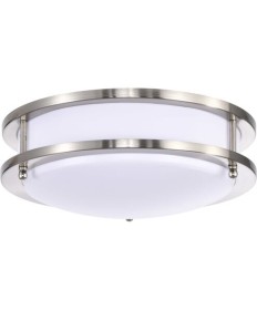 Nuvo Lighting 62/1635 Glamour LED 10 inch Flush Mount Fixture Brushed