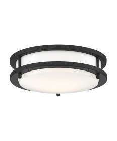 Nuvo Lighting 62/1735 Glamour LED 10 inch Flush Mount Fixture Black