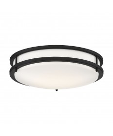 Nuvo Lighting 62/1736 Glamour LED 13 inch Flush Mount Fixture Black