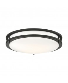 Nuvo Lighting 62/1737 Glamour LED 17 inch Flush Mount Fixture Black
