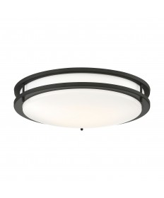 Nuvo Lighting 62/1737 Glamour LED 17 inch Flush Mount Fixture Black