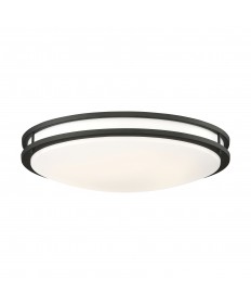 Nuvo Lighting 62/1738 Glamour LED 24 inch Flush Mount Fixture Black