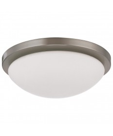 Nuvo Lighting 62/1842 Button 11 Inch LED Flush Mount Fixture Brushed