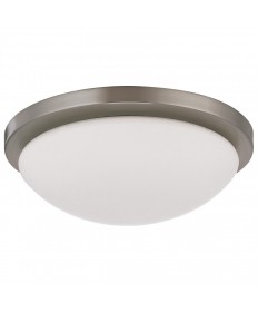 Nuvo Lighting 62/1842 Button 11 Inch LED Flush Mount Fixture Brushed