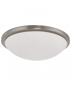 Nuvo Lighting 62/1844 Button 17 Inch LED Flush Mount Fixture Brushed