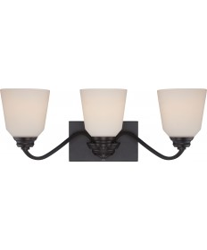 Nuvo Lighting 62/378 Calvin 3 Light Vanity Fixture with Satin White