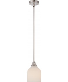 Nuvo Lighting 62/382 Kirk 1 Light Mini Pendant with Etched Opal Glass
