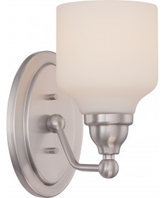 Nuvo Lighting 62/386 Kirk 1 Light Vanity Fixture with Satin White