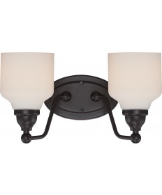 Nuvo Lighting 62/397 Kirk 2 Light Vanity Fixture with Satin White