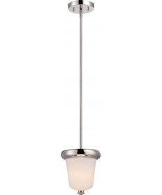 Nuvo Lighting 62/402 Dylan 1 Light Mini Pendant with Etched Opal Glass