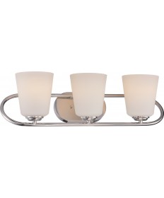 Nuvo Lighting 62/408 Dylan 3 Light Vanity Fixture with Satin White