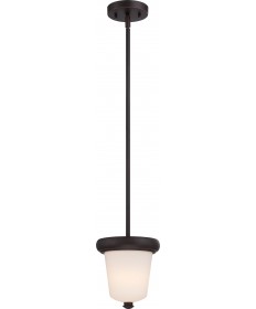Nuvo Lighting 62/412 Dylan 1 Light Mini Pendant with Etched Opal Glass