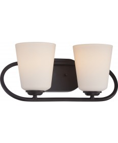Nuvo Lighting 62/417 Dylan 2 Light Vanity Fixture with Satin White