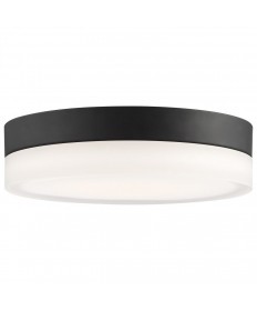 Nuvo Lighting 62/568 Pi 9 Inch LED Flush Mount Black Finish Frosted