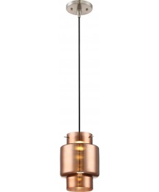 Nuvo Lighting 62/889 Del LED Mini Pendant with Copper Glass