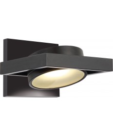 Nuvo Lighting 62/993 Hawk LED Pivoting Head Wall Sconce Textured Black