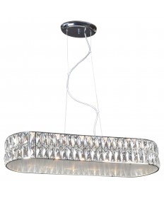 Access Lighting 62360LEDD-CH/CRY Magari (s) Oblong Crystal Pendant