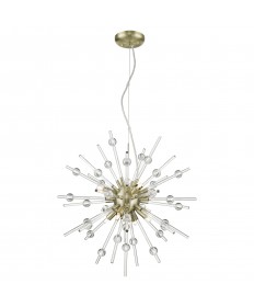 Access Lighting 63121LEDDLP-ABRZ/CLR Burst 8 Light Pendant