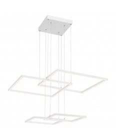 Access Lighting 63968LEDD-WH/ACR Squared Dimmable LED Pendant