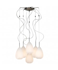 PLC Lighting 67036 PC 6 Light Chandelier Mabel Collection