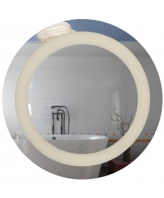 Access Lighting 70085LEDD-MIR Spa Round Dim. LED Anti-Fog Mirror,