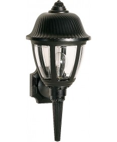 Nuvo Lighting 77/854 1 Light 18 inch Wall Lantern Swirl Dome Lantern w/Clear Acrylic Panels