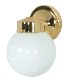 Nuvo Lighting 77/993 1 Light 6 inch Porch, Wall With White Globe