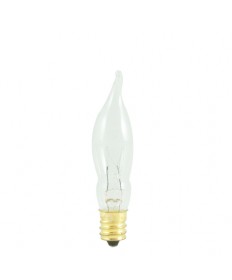 Bulbrite 403307 7.5 Watt Incandescent CA5 Flame Tip Chandelier Bulb