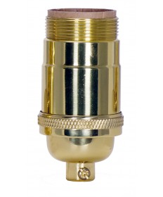 Satco 80/1050 PL CAST BRASS 3WAY SKT 1/4 CAP 250 Watts 250 Volts