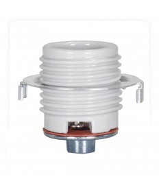 Satco 80/1073 Satco Keyless Threaded Porcelain with Cap & Ring