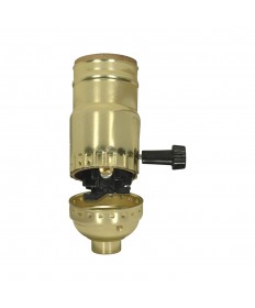Satco 80/1119 NI 3WAY SKT. W/STRAIN RELIEF 250 Watts 250 Volts Sockets