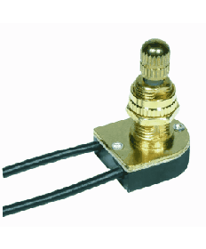 Satco 80/1134 Satco 80-1134 Brass 5/8" On-Off Metal Rotary Switch