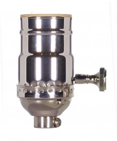 Satco 80/1180 PNI SB ON/OFF SKT W/SS 1/8 250 Watts 250 Volts Sockets &