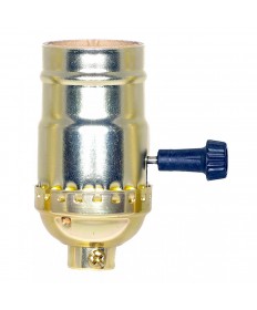 Satco 80/1193 Satco Aluminum On Off Turn Knob Socket