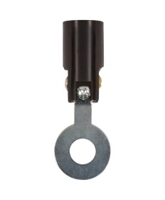 Satco 80/1274 CAND SKT STR BKT W/RND HOLE 75 Watts Sockets &