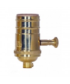 Satco 80/1320 80-1320 150W Full Range Turn Knob Dimmer Lamp Socket Unfinished