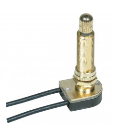 Satco 80/1413 BR FIN ON/OFF ROT SW 1 1/2" Switches & Accessories Light