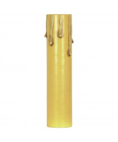 Satco 80/1454 Satco 80-1454 4 inch Ivory Drip Paper Candelabra Candle Cover