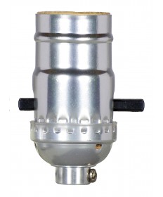 Satco 80/1527 NI PUSH THRU Socket w/set Screw 660 Watts 250 Volts