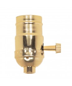 Satco 80/1533 Satco Aluminum 3 Way Turn Knob Socket