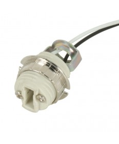 Satco|Nuvo 80/1589 | Satco G9 Socket Threaded Porcelain with 21 inch Leads & Hickey
