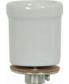 Satco 80/1682 Satco Keyless Porcelain Beaded Body Socket w/Flange Glazed