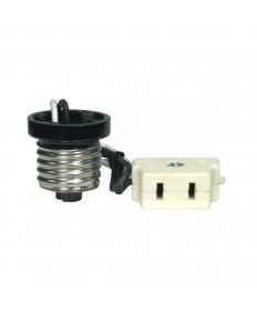 Satco 80/1769 Porcelain Par 46 And PAR 38 5KV Harness Set With Medium Base E26 Flange Adapter 10" Leads 