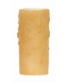Satco 80/2086 Satco 3 inch 40W Max Amber (Honey) Bees Drip Medium Base Candle Cover